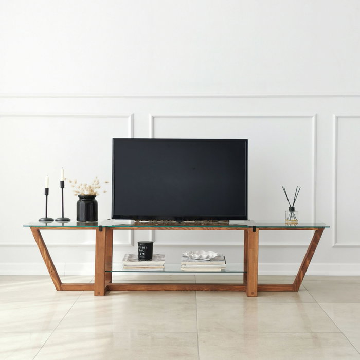 Hanah Home Soporte de TV Amalfi - Walnut Hanah Home Soporte de TV Amalfi - Walnut